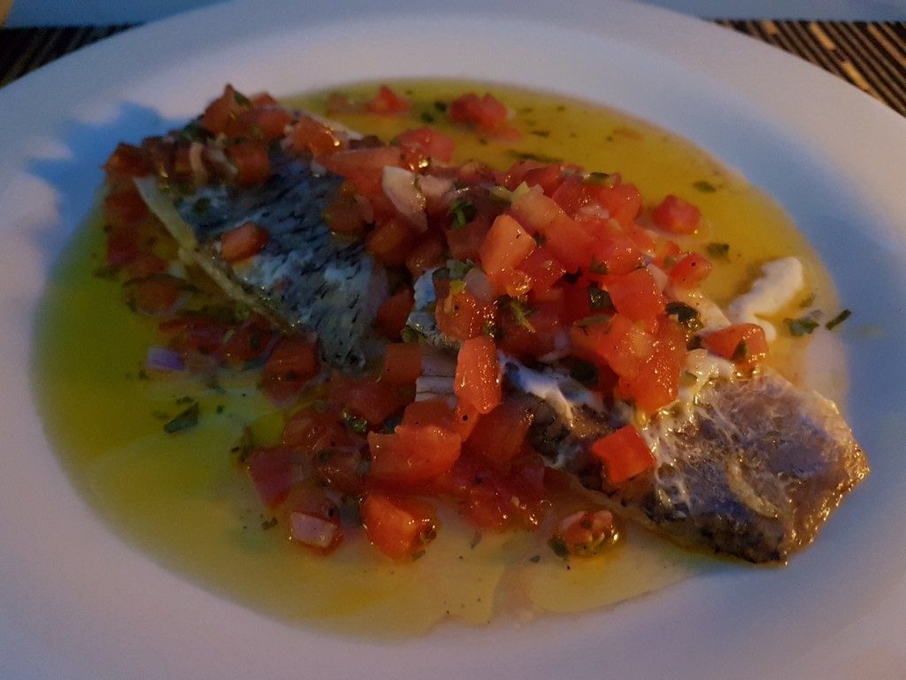 Kata Rock's Salt crusted branzino